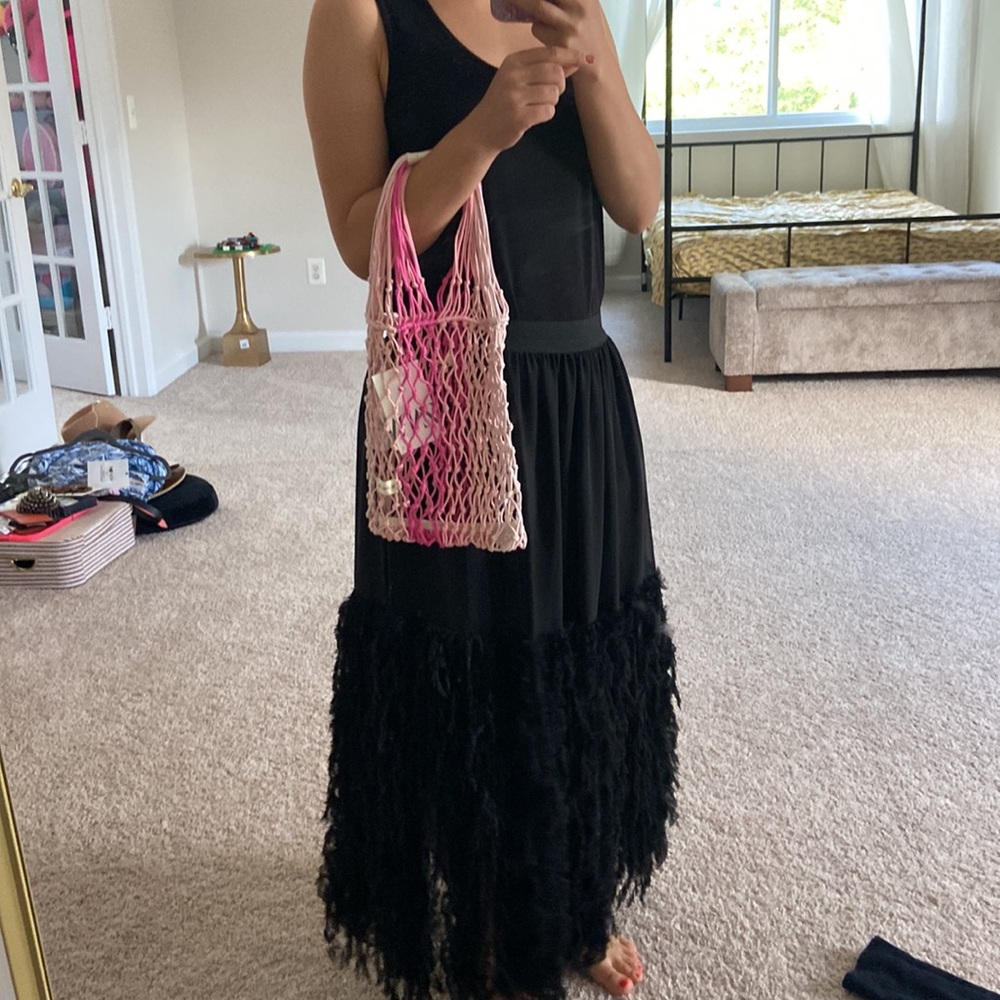 Zara pink net bag